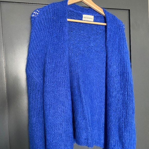 ATELIER DELPHINE CORA CARDIGAN ROYAL BLUE MEDIUM - Picture 2 of 4